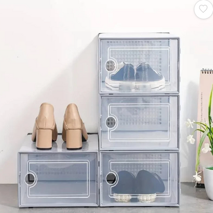 Set 4 cajas plegable de zapato blanca